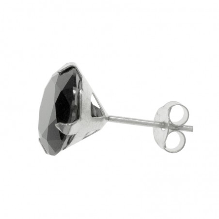 Pendientes redondos con circonita Plata de Ley 925 - Karissma