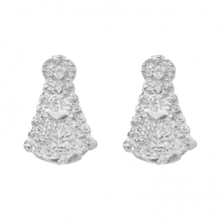 Pendientes virgen del Rocío Plata de Ley - Karissma