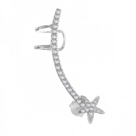Pendientes trepador con estrella Plata de Ley - Karissma