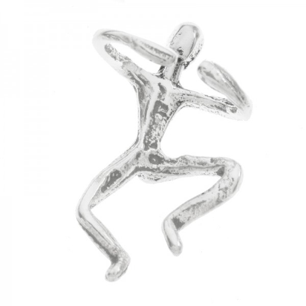 Ear cuff hombre escalador Plata de Ley - Karissma