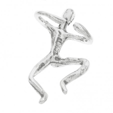 Ear cuff hombre escalador Plata de Ley - Karissma