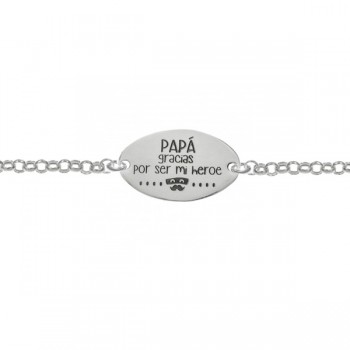 Chapa papá Plata de Ley 925