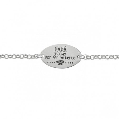 Chapa papá Plata de Ley 925