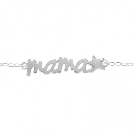 Pulsera o collar Mamá estrella Plata de Ley - Karissma