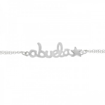 Pulsera doble Abuela estrella Plata de Ley - Karissma