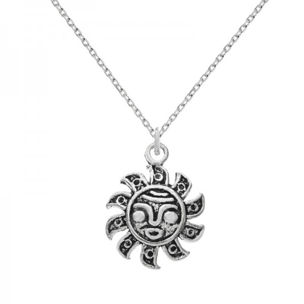 Collar sol azteca Plata de Ley - Karissma