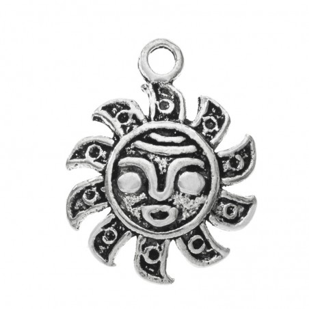 Collar sol azteca Plata de Ley - Karissma