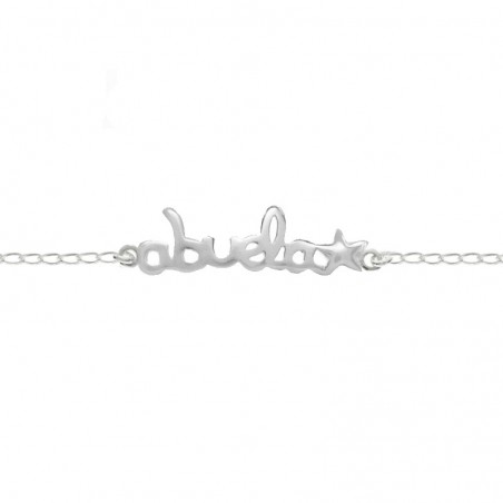 Pulsera o collar Abuela estrella Plata de Ley - Karissma