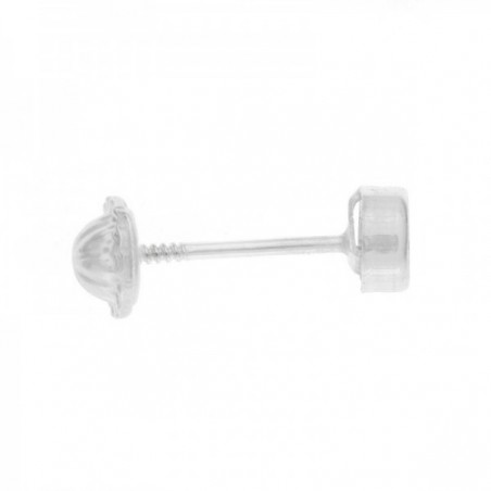 Pendientes bebé circonita malva Plata de Ley - Karissma