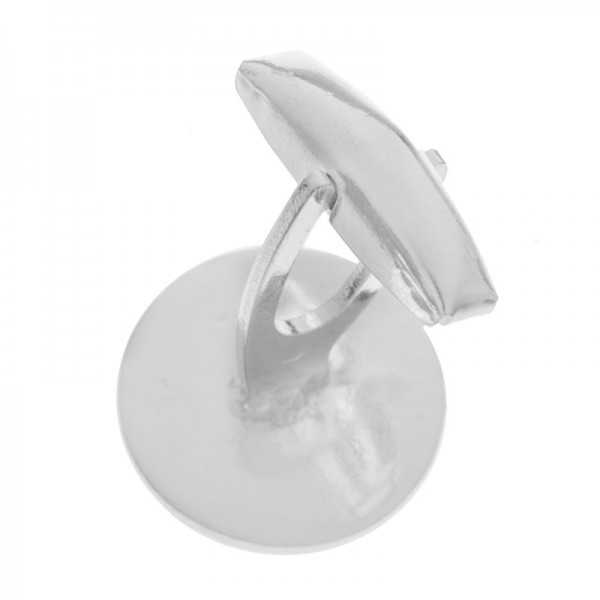 Gemelos diseño redondo Plata de Ley - Karissma