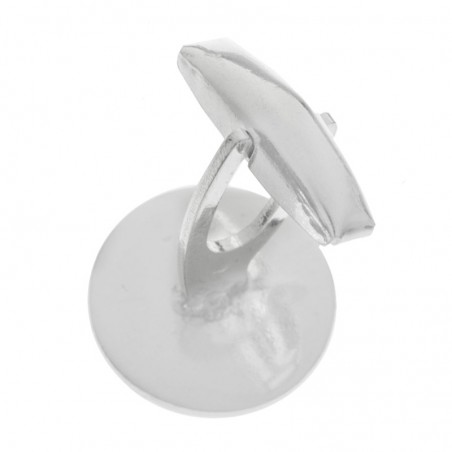 Gemelos diseño redondo Plata de Ley - Karissma