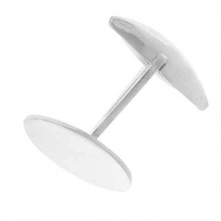 Gemelos diseño redondo Plata de Ley - Karissma