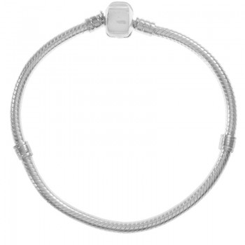 Pulsera semirígida símil Pandora Plata de Ley