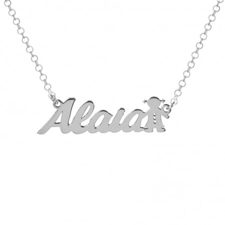 Collar nombre personalizado con niña - Karissma