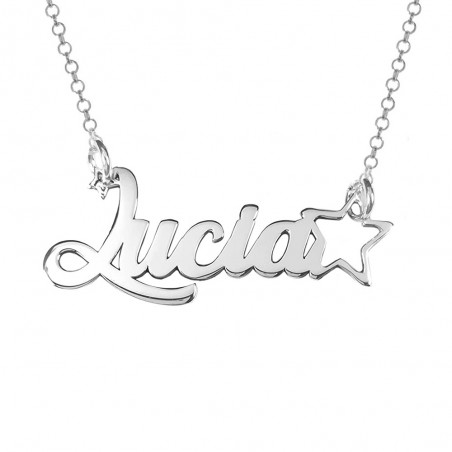 Collar nombre personalizado con estrella - Karissma