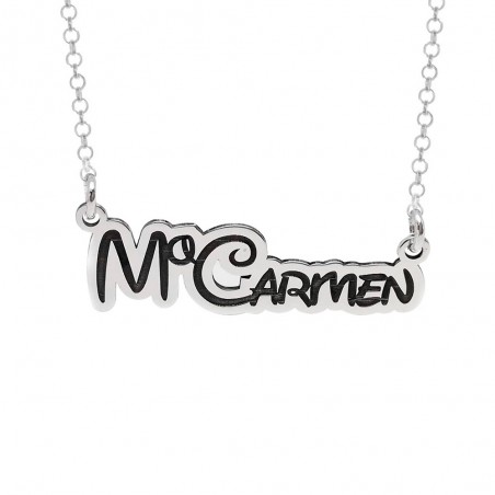 Collar nombre personalizado B&W - Karissma