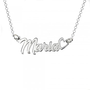 Collar nombre personalizado corazón calado - Karissma