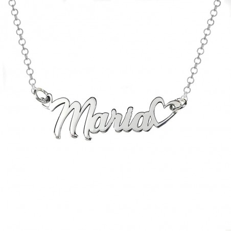 Collar nombre personalizado corazón calado - Karissma