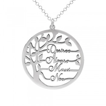 Collar árbol de la vida 4 nombres paralelos - Karissma
