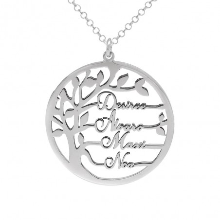 Collar árbol de la vida 4 nombres paralelos - Karissma