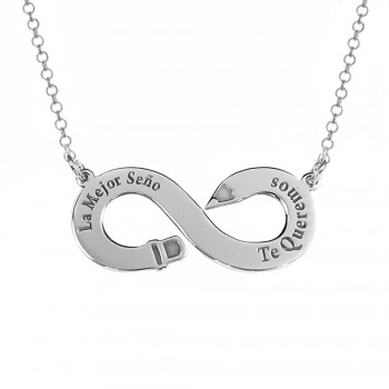 Collar infinito lápiz Plata de Ley - Karissma 2
