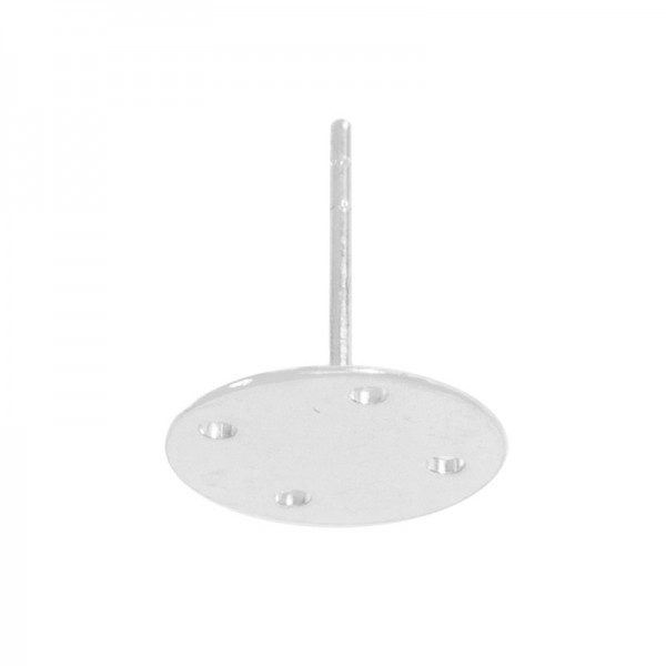 Base pendientes perforada Plata de Ley - Karissma