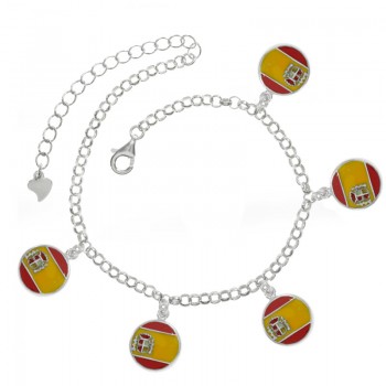 Pulsera La Roja Plata de Ley - Karissma