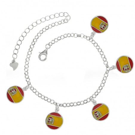 Pulsera La Roja Plata de Ley - Karissma