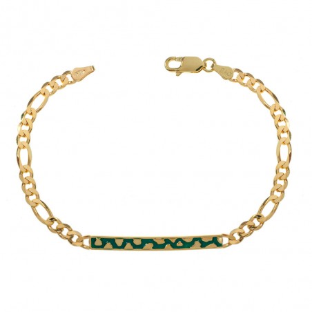 Esclava esmalte turquesa Plata de Ley - Karissma