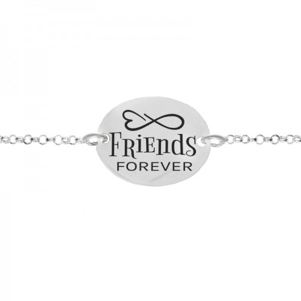 Pulsera Amigas Forever Plata de Ley - Karissma