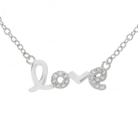 Collar ajustable Love Plata de Ley 925