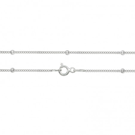 Cadena bolitas Plata de Ley 925 - Laross,a