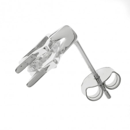 Conjunto estrella con gran circonita Plata de Ley | Karissma