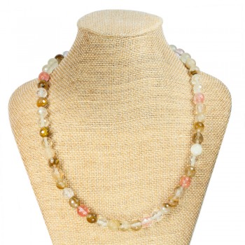 Collar Cuarzo Cherry facetado & Plata de Ley - Karissma