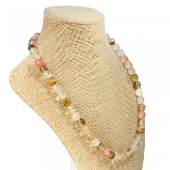 Collar Cuarzo Cherry facetado & Plata de Ley - Karissma 2