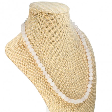 Collar Cuarzo rosa & Plata de Ley - Karissma