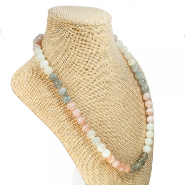 Collar Piedra de Luna tricolor & Plata de Ley - Karissma