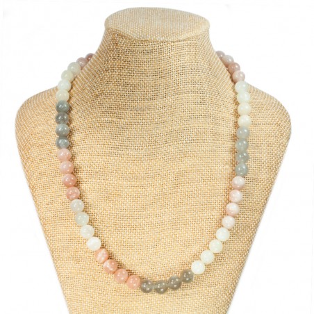 Collar Piedra de Luna tricolor & Plata de Ley - Karissma