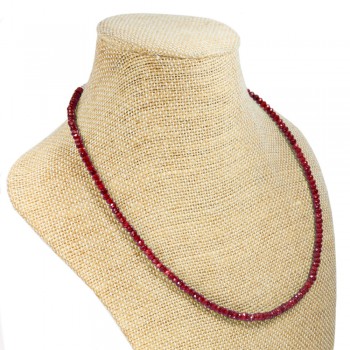 Collar Rubí facetado & Plata de Ley - Karissma 2