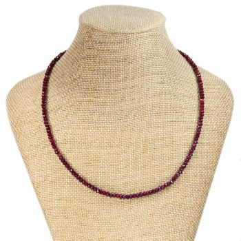 Collar Rubí facetado & Plata de Ley - Karissma