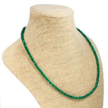 Collar Esmeralda facetada & Plata de Ley - Karissma 2