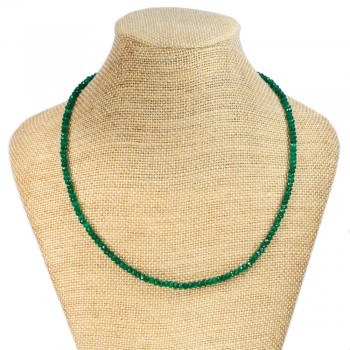 Collar Esmeralda facetada & Plata de Ley - Karissma