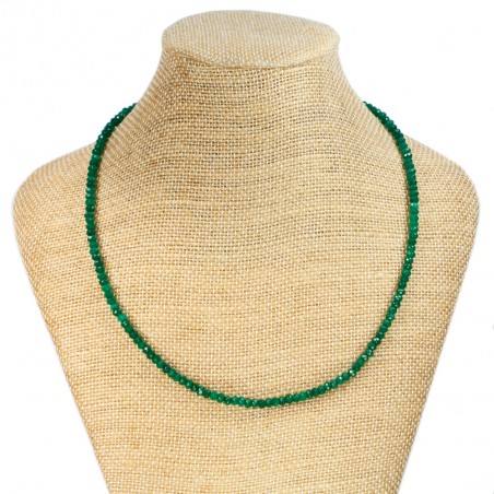 Collar Esmeralda facetada & Plata de Ley - Karissma
