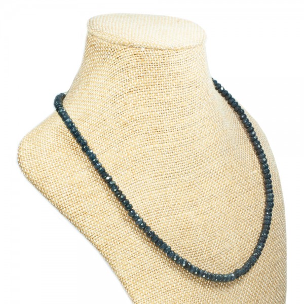 Collar Zafiro facetado & Plata de Ley - Karissma