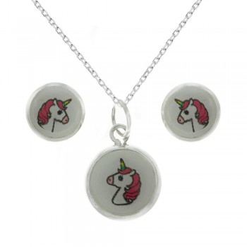 Conjunto unicornio Plata de Ley | Karissma