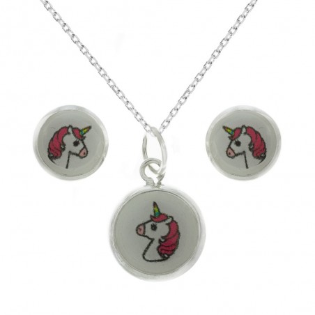 Conjunto unicornio Plata de Ley | Karissma
