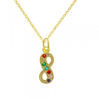 Collar infinito mini Plata de Ley  - Karissma 2