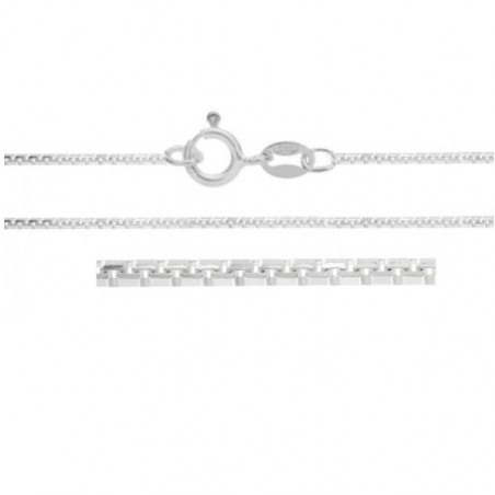 Cadena cubo Plata de Ley 925