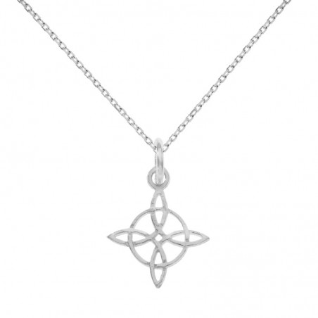 Collar Nudo de Bruja Plata de Ley - Karissma