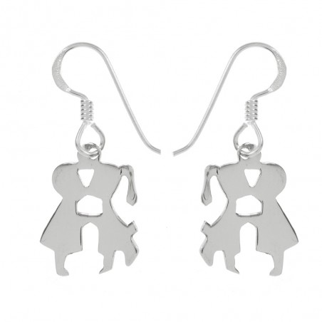 Pendientes beso Plata de Ley - Karissma